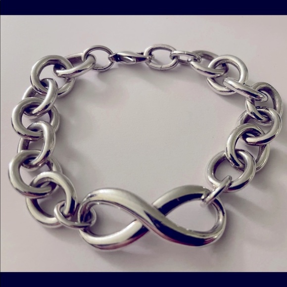 Tiffany & Co. Infinity Bracelet Wide Link 7.5" NEW - Picture 6 of 6